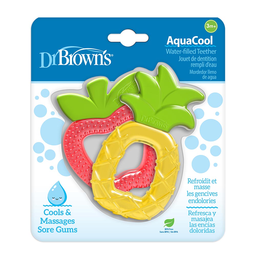 Dr. Brown's - AquaCool Water-Filled Teether - Pineapple And Apple - 2pcs
