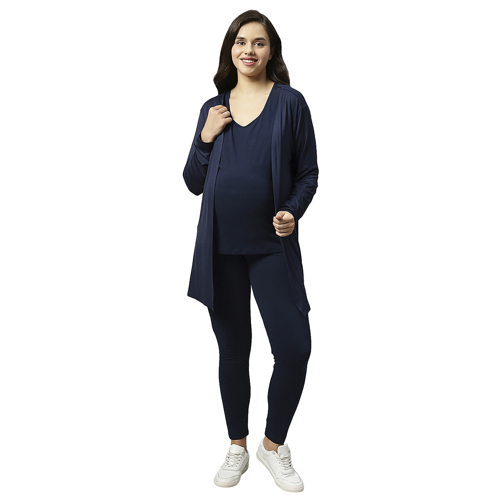 تومي - بنطلون ليجنز رياضي أساسي للحمل - أزرق غامق