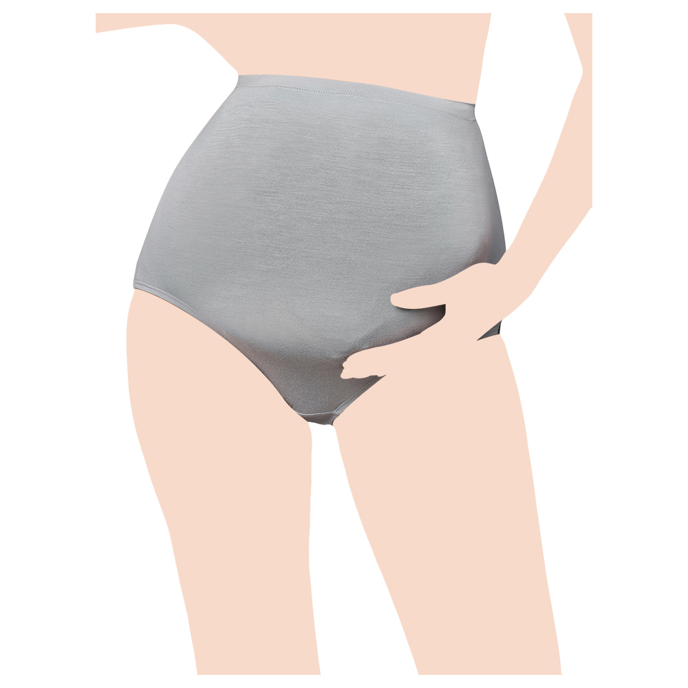 تامي - سروال داخلي نسائي عالي الخصر للحمل - رمادي