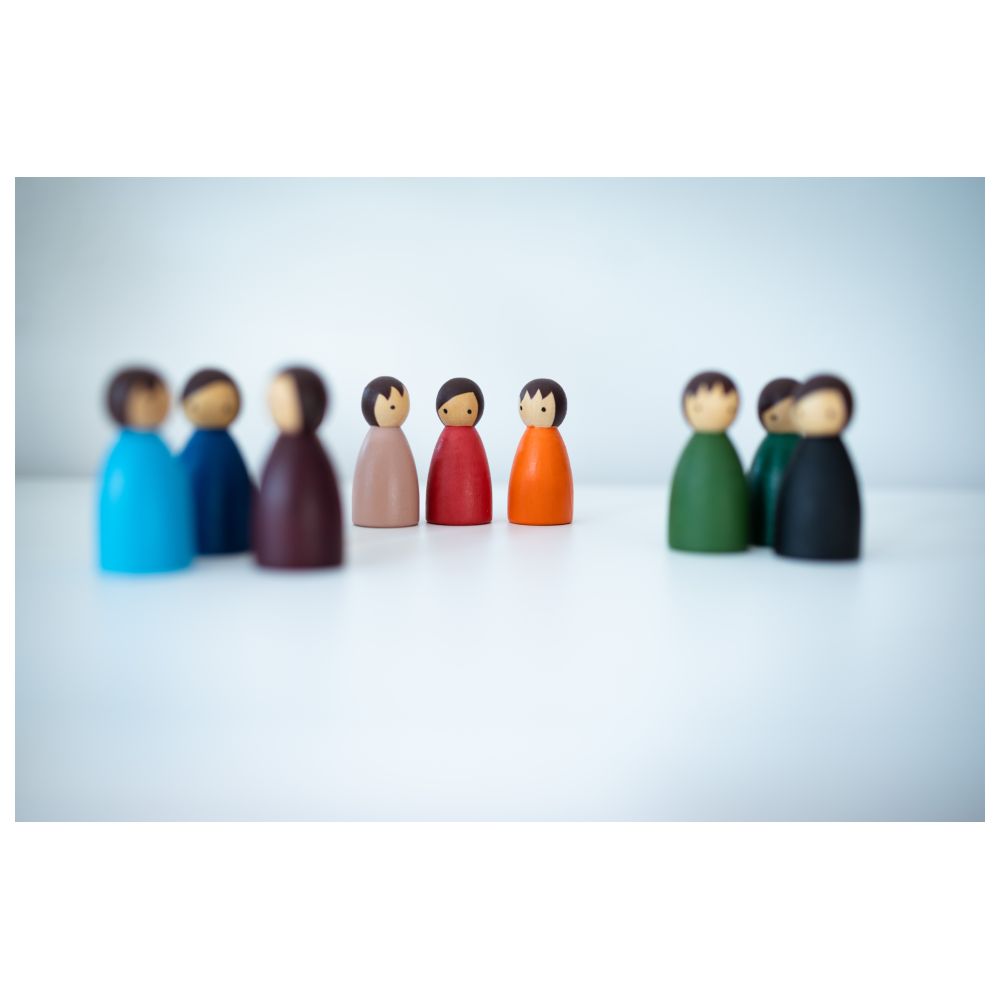 بيرتش اند باغ - دمى خشبية ملونة - عدد 10