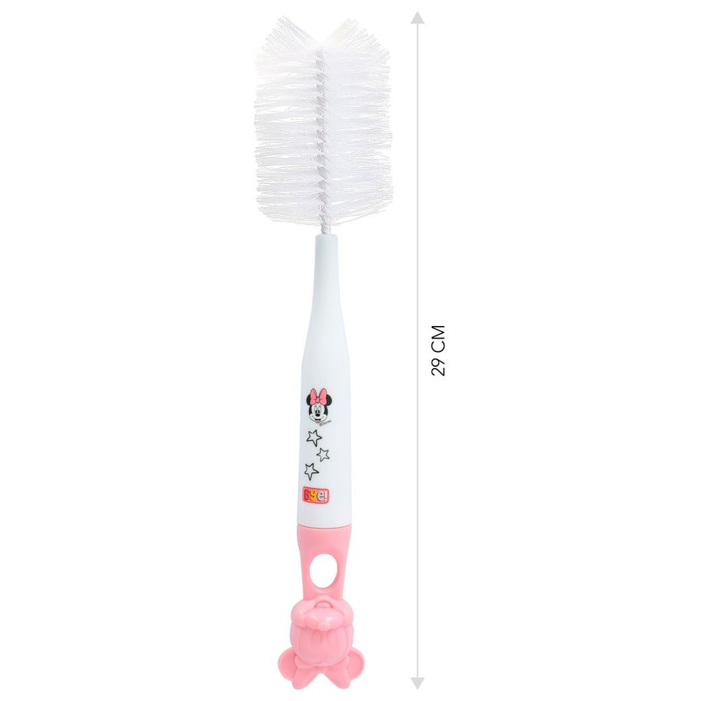 Disney - Minnie Baby Bottle Bristle Nylon Cleaning Brush - Pink