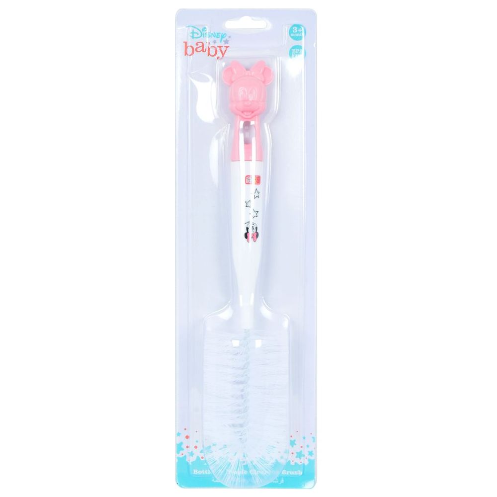 Disney - Minnie Baby Bottle Bristle Nylon Cleaning Brush - Pink