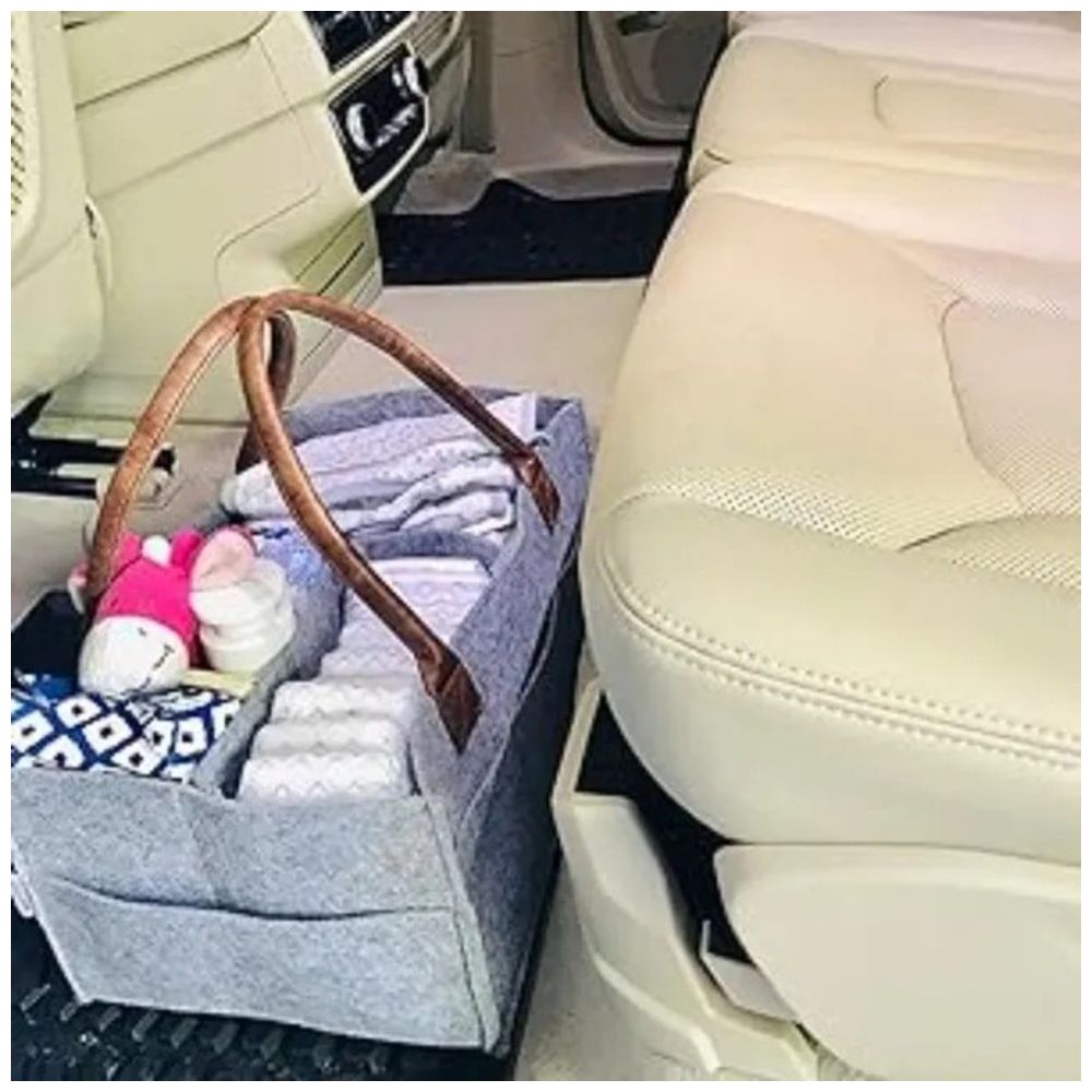 Bumble & Bird - Diaper Caddy Organizer - Grey/Brown