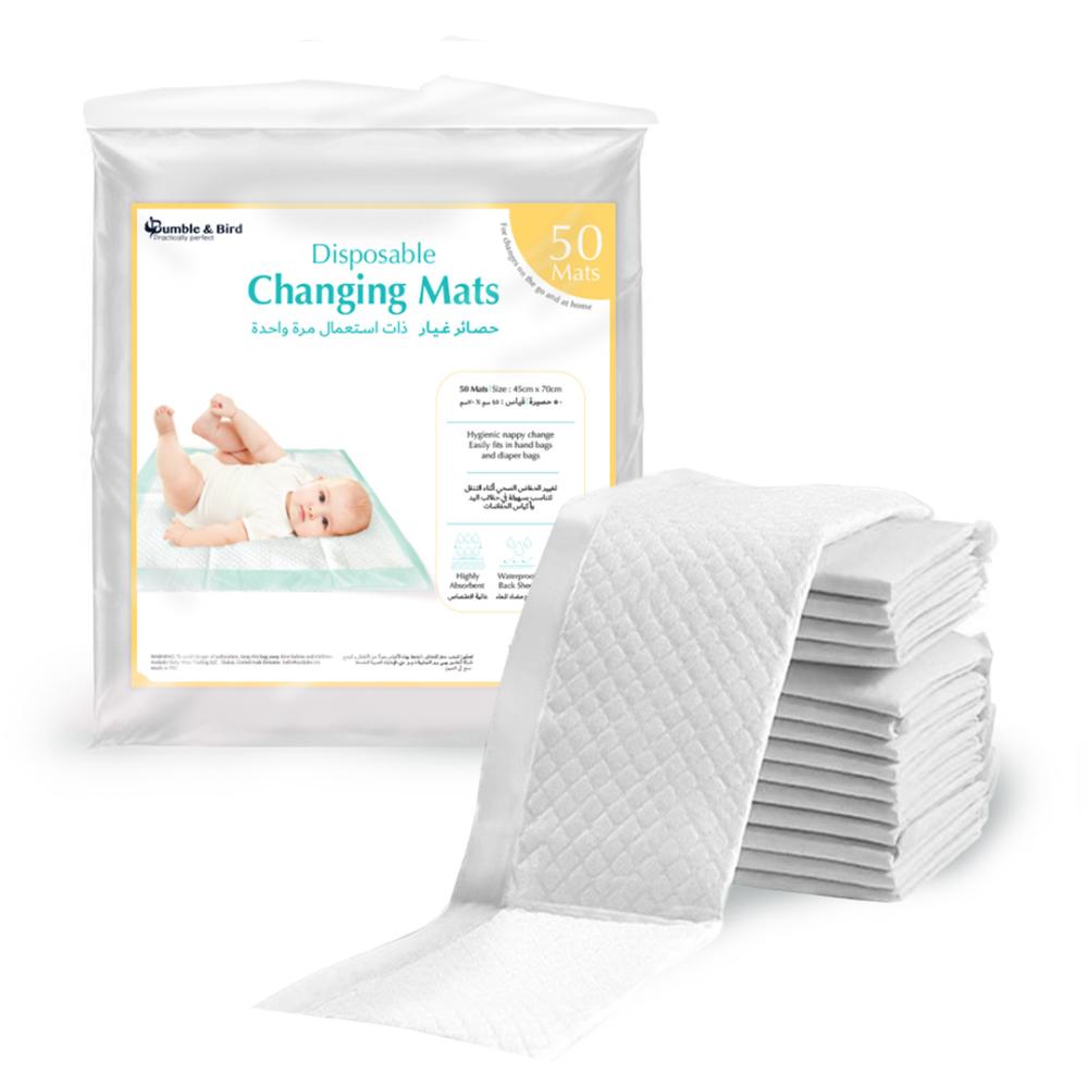 Bumble & Bird - Disposable Changing Mat - White - Pack of 50
