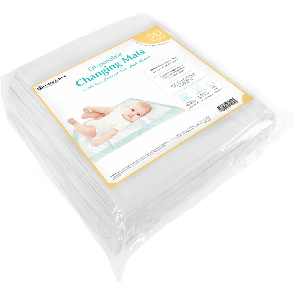 Bumble & Bird - Disposable Changing Mat - White - Pack of 50