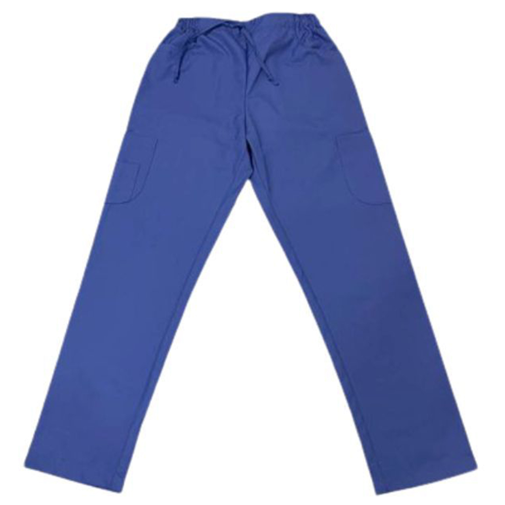 Veronica - 2pc-Set - Scrub Uniform With Piping Neckline - Blue