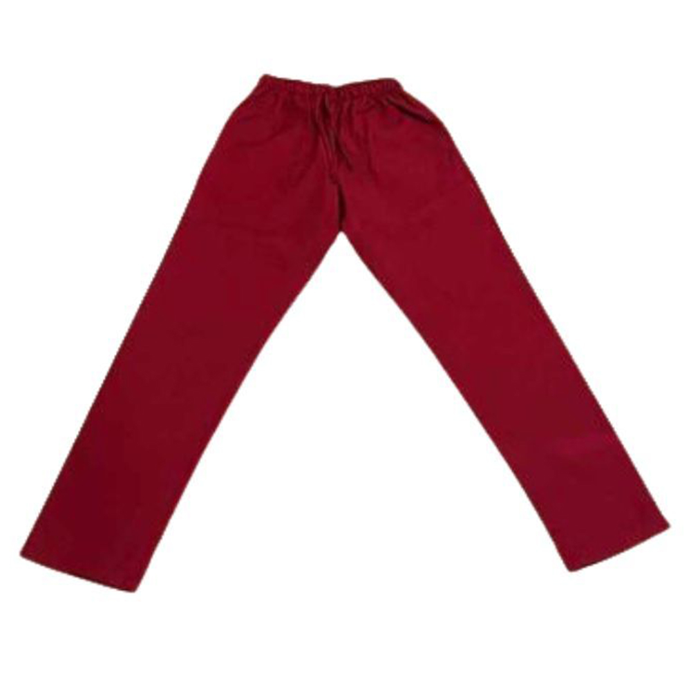 Veronica - 2pc-Set - Scrub Uniform With Piping Neckline - Pink/Maroon