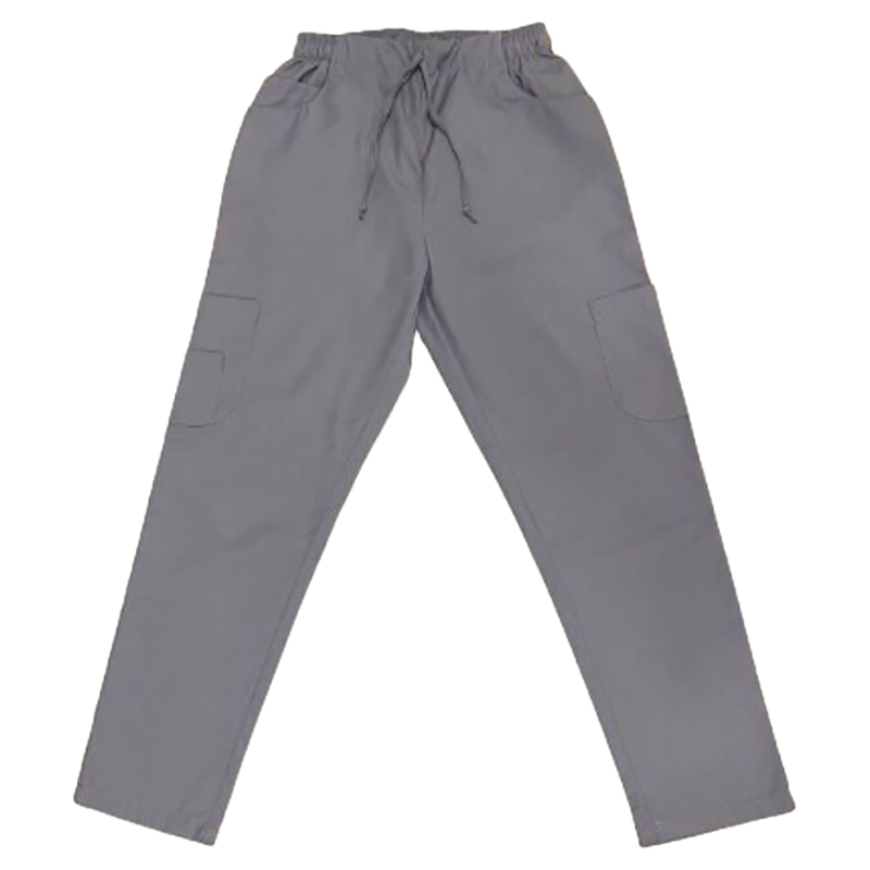 Veronica - 2pc-Set - V-Neck Scrub Uniform With 2 Pockets - Light Grey