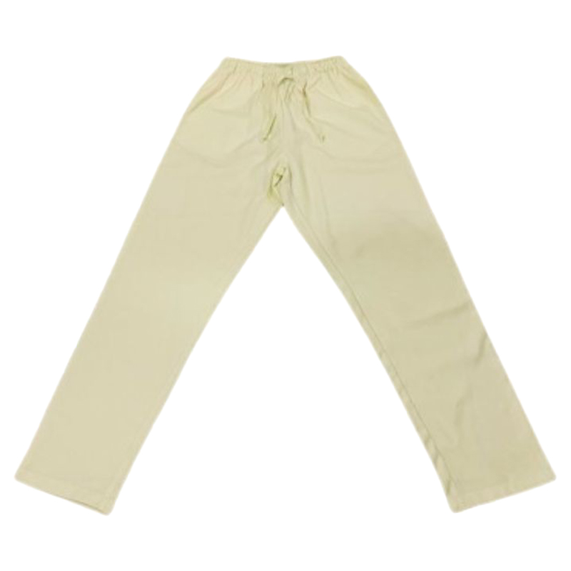 فيرونيكا - طقم زي طبي بياقة بشكل سبعة وجيبين - أوف وايت - قطعتين