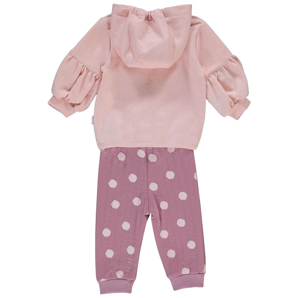 Bebetto - 2pc-Set - Baby Girls Jacket & Joggers - Dusty Rose