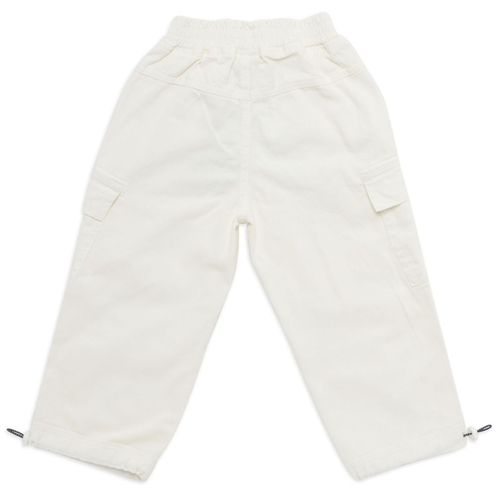 ليتل كانغاروس - بنطال جينز كارغو بخصر مطاطي للأولاد - طبيعي