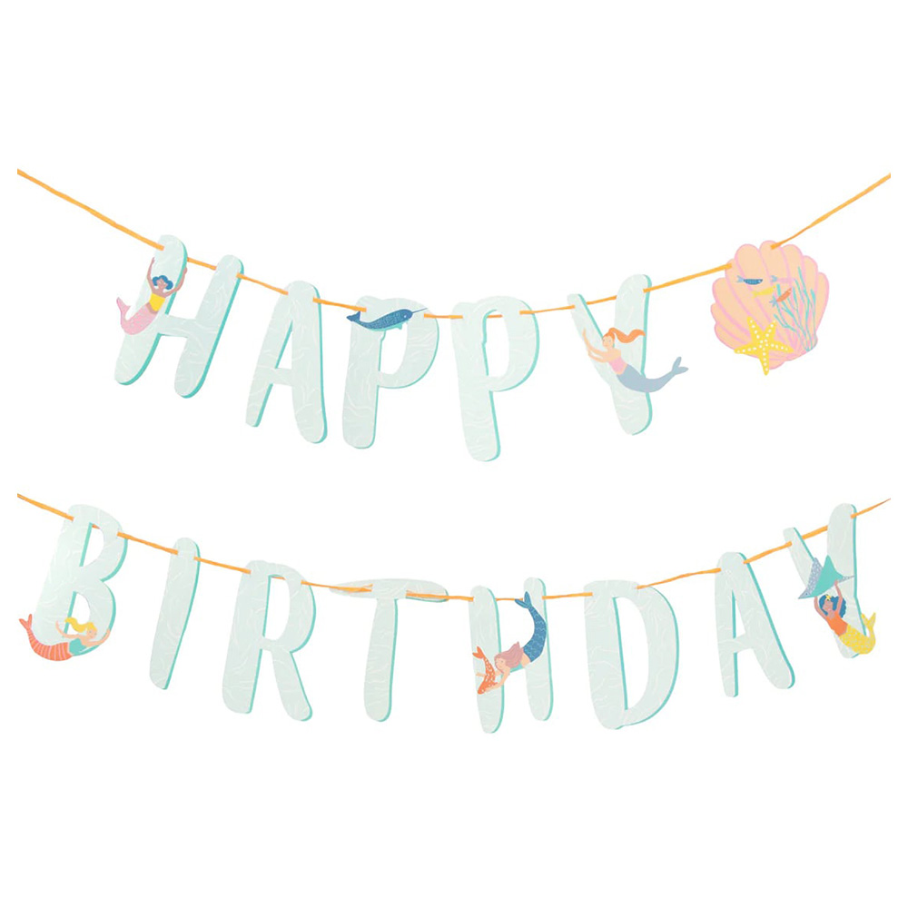 توكينغ تيبلز - لافتة عيد ميلاد سعيد ميك ويفز - 3 متر