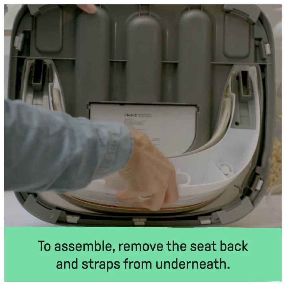 إنجينويتي - كرسي الطعام الداعم للأطفال بيبي بيس 2 في 1 - أزرق