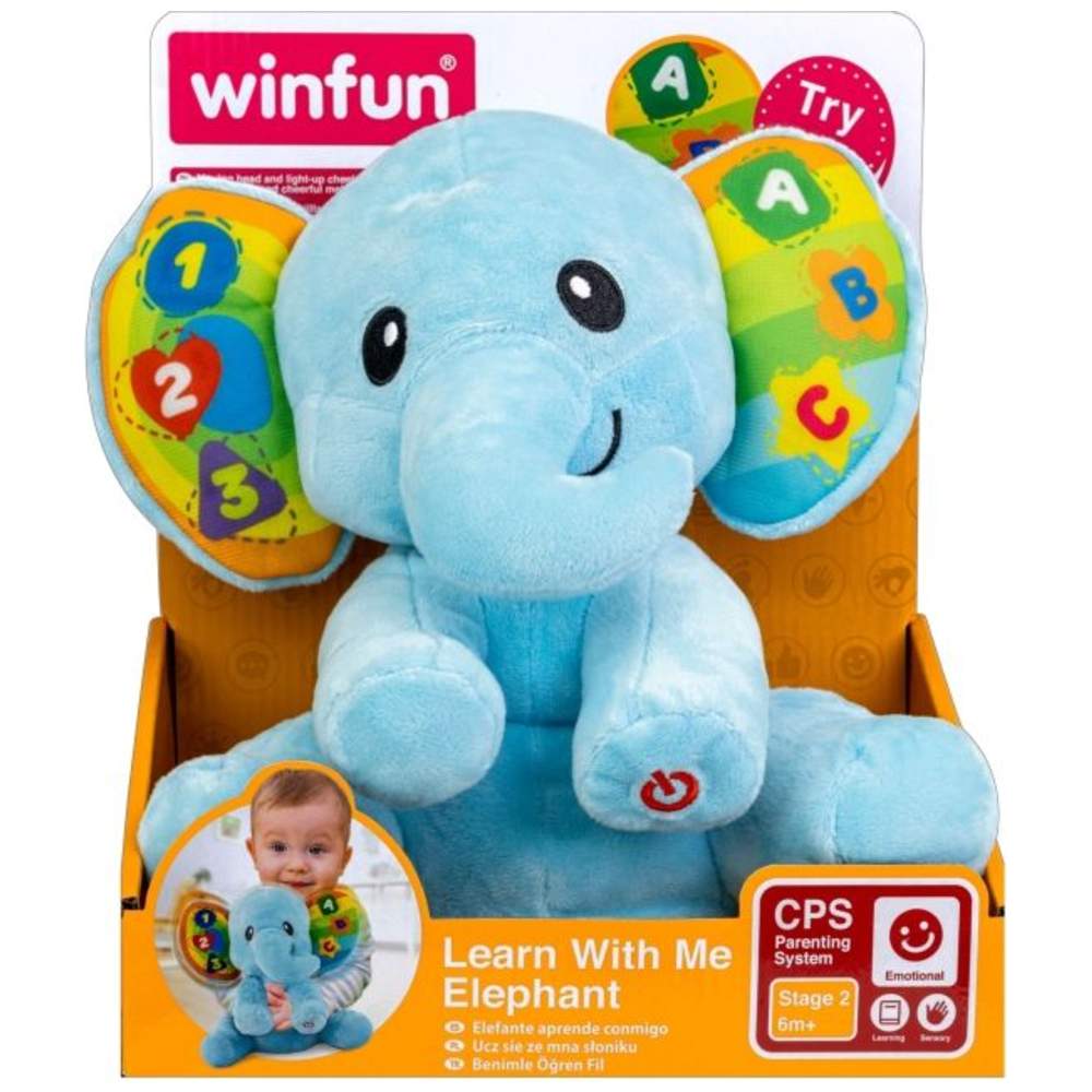 Winfun - Learn With Me Elephant - Blue
