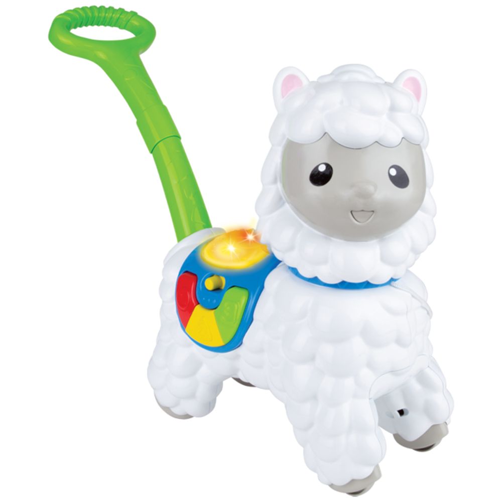 Winfun - Push-Along Toy - Little Alpaca - White