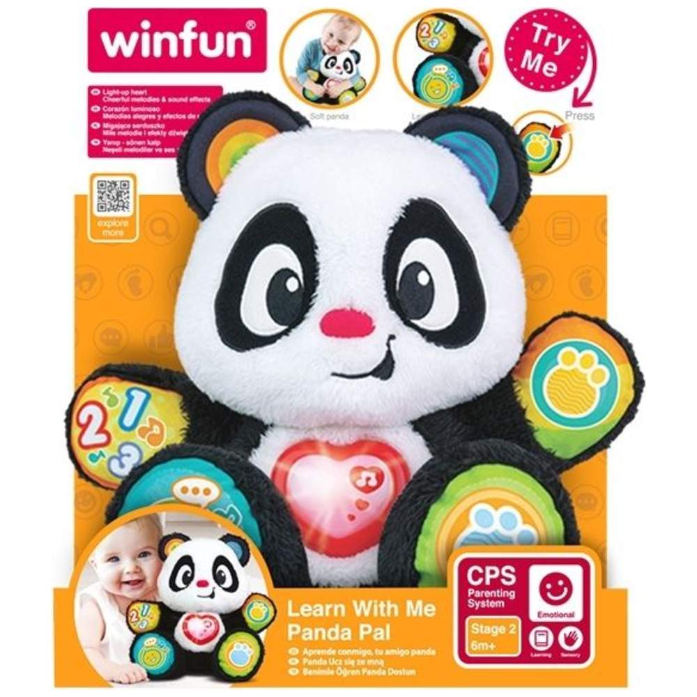 Winfun - Learn With Me Panda Pal Toy - Black/White