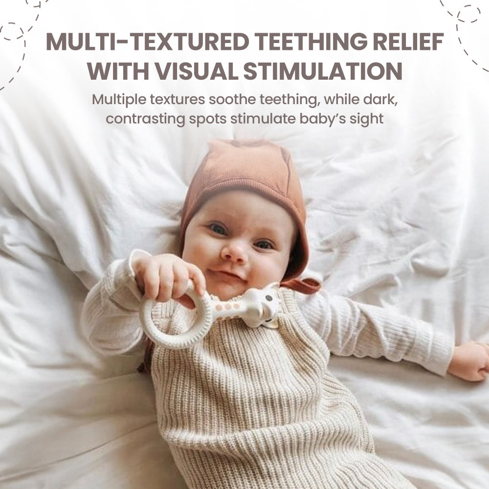 صوفي الزرافة - عضاضة حلقية  سو بيور- أبيض