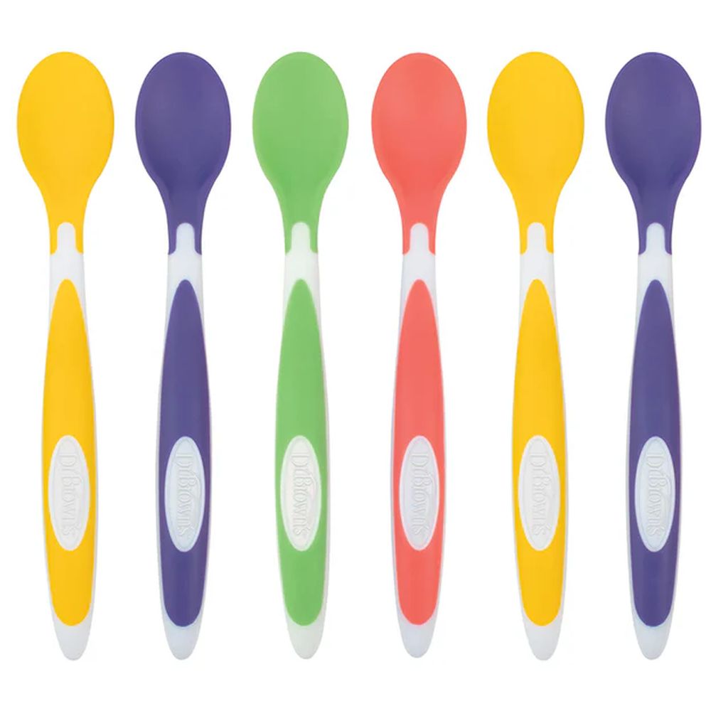 دكتور براونز - ملاعق برأس ناعم - عدد 6