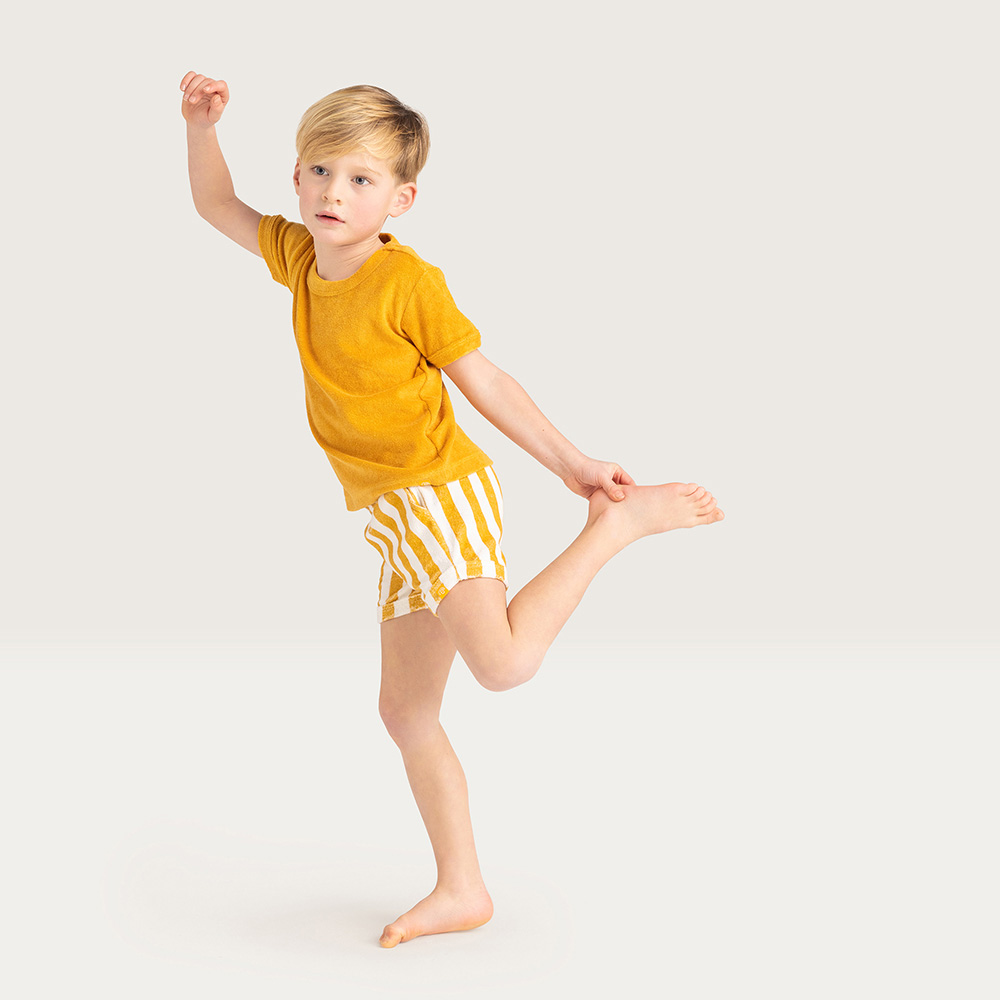 Swim Essentials - Striped Swim Shorts - Yellow