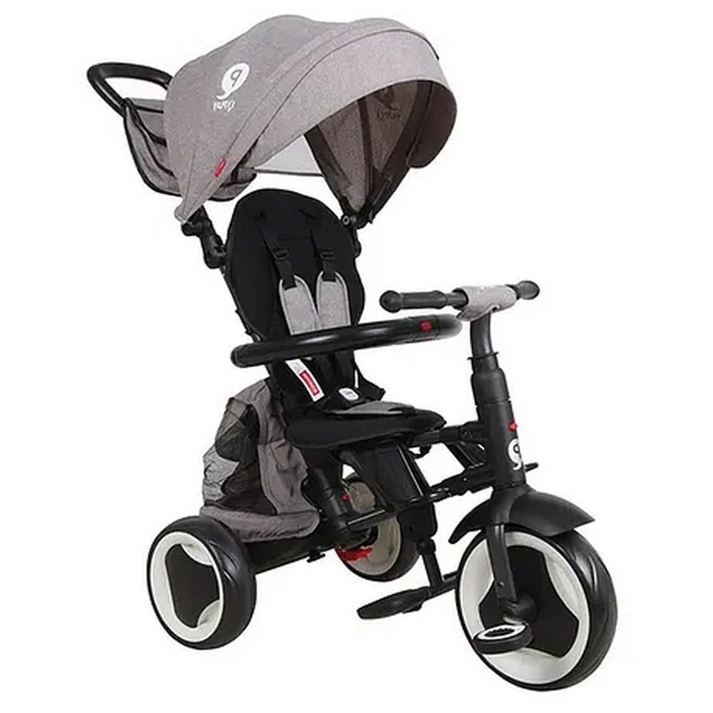 كيو بلاي - دراجة ريتو بلس القابلة للطي - رمادي