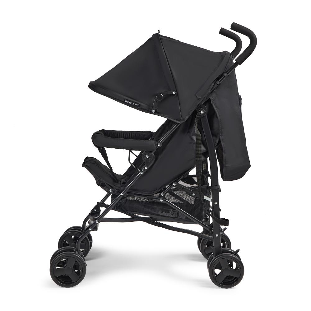 بامبل & بيرد - عربة أطفال صغيرة للسفر مع إمكانية ضبطها بخمسة أوضاع - لون أسود