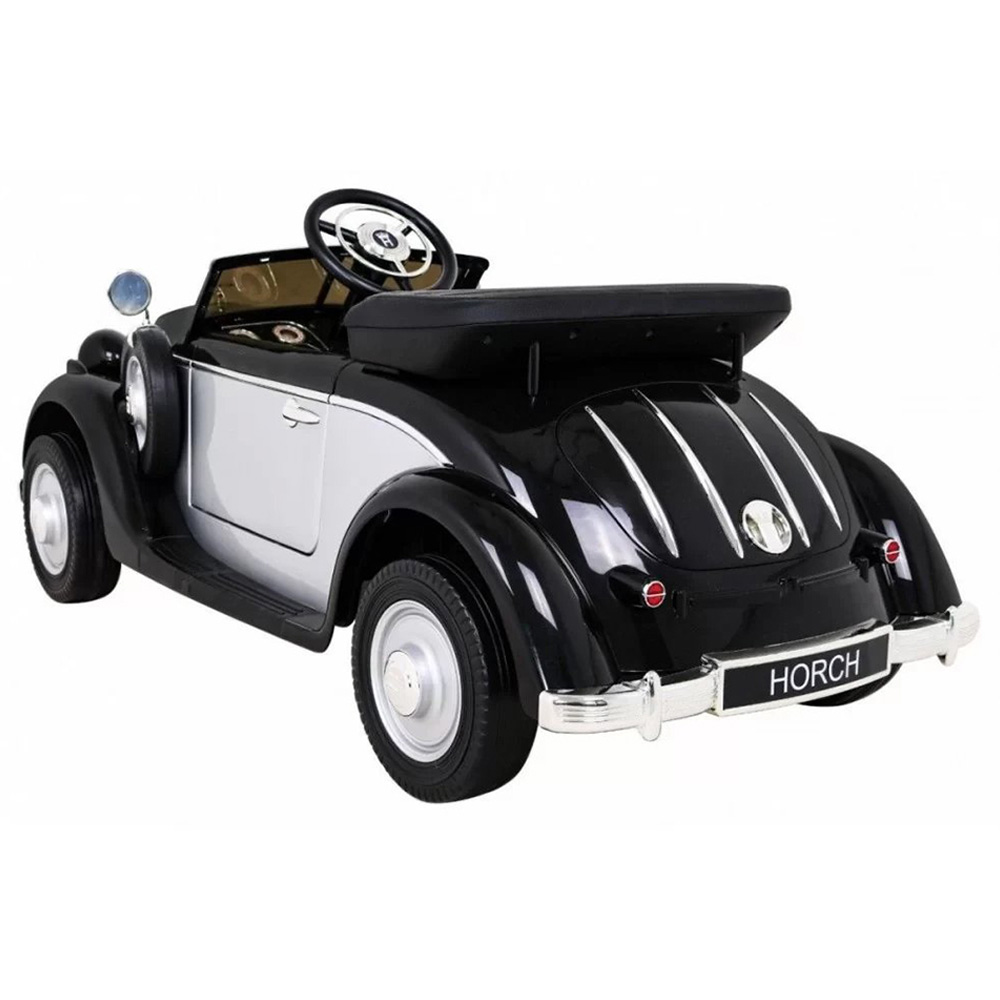 Audi - Retro Horch 930V Powered Vintage Rideon Car - Black - 12V