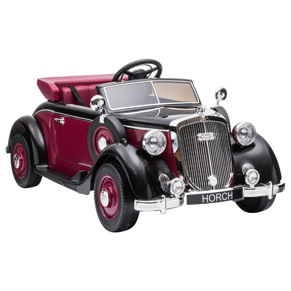 Audi - Retro Horch 930V Powered Vintage Rideon Car - Red - 12V