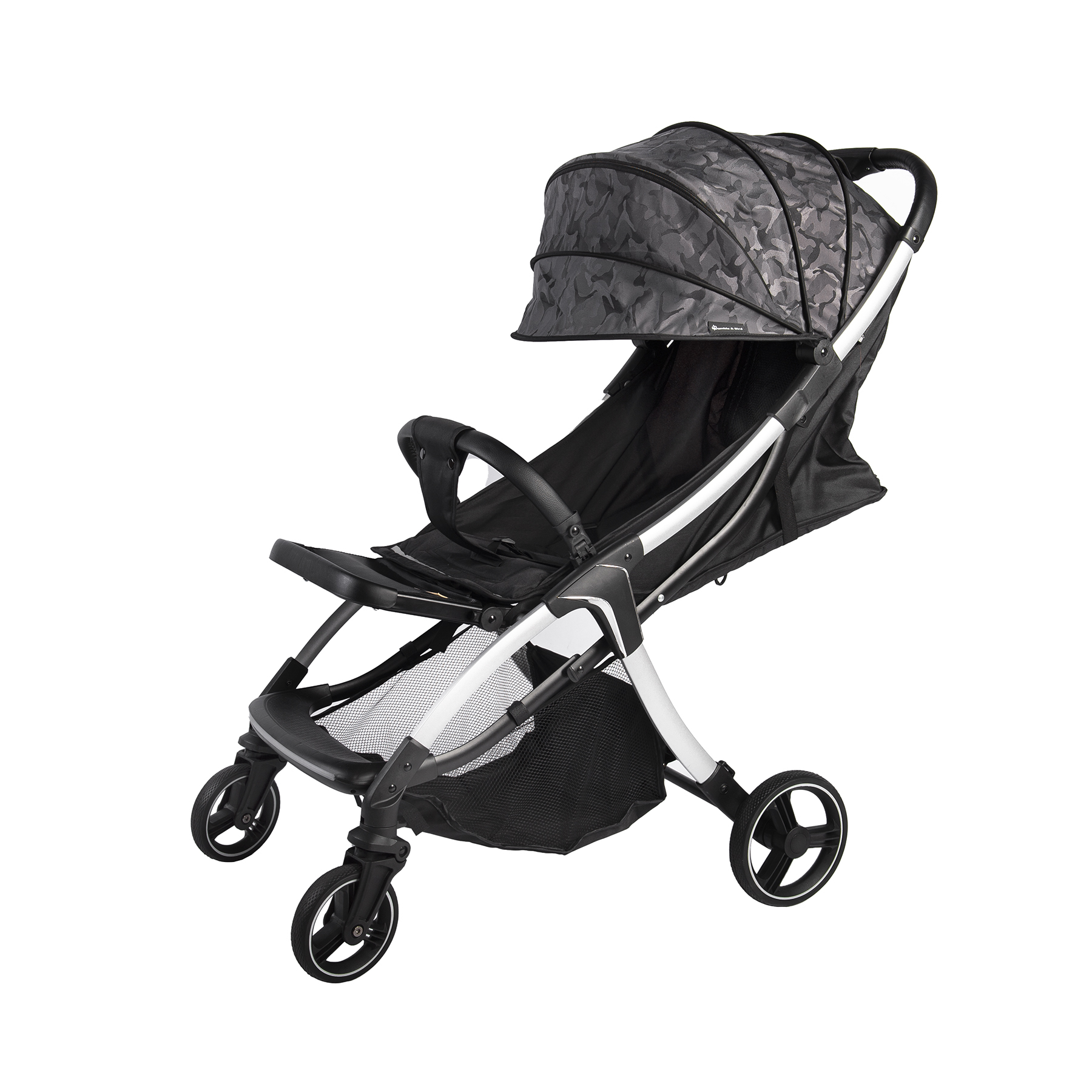 Bumble & Bird - Ultra-Light Travel Stroller With One-Click Fold - Grey