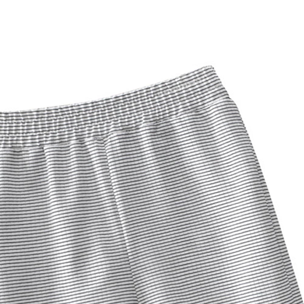 شوغر راش - شورت مخطط - رمادي