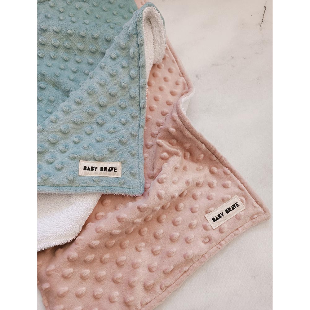 Baby Brave - Soft As A Baby Burp Cloth - Pink