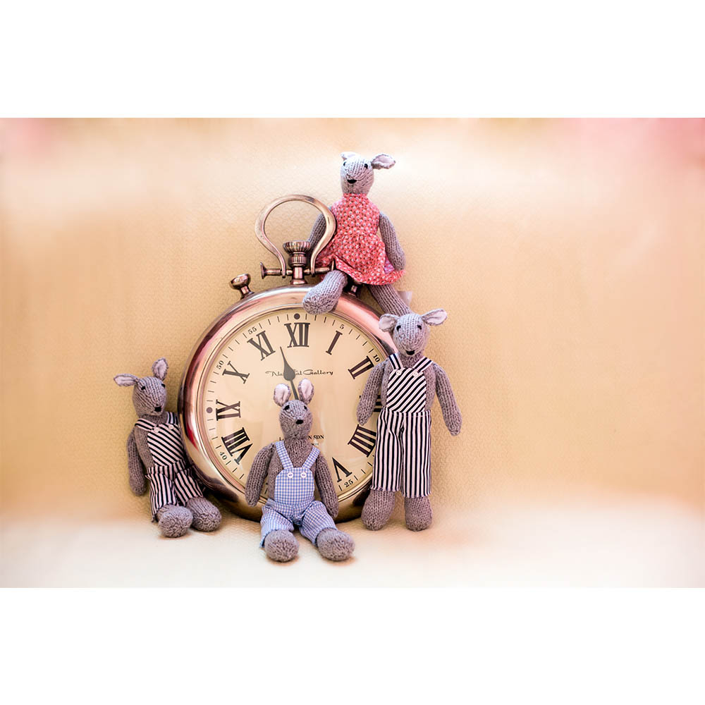 با با بلاك شيب - السيد الفأرة - رمادي وأبيض