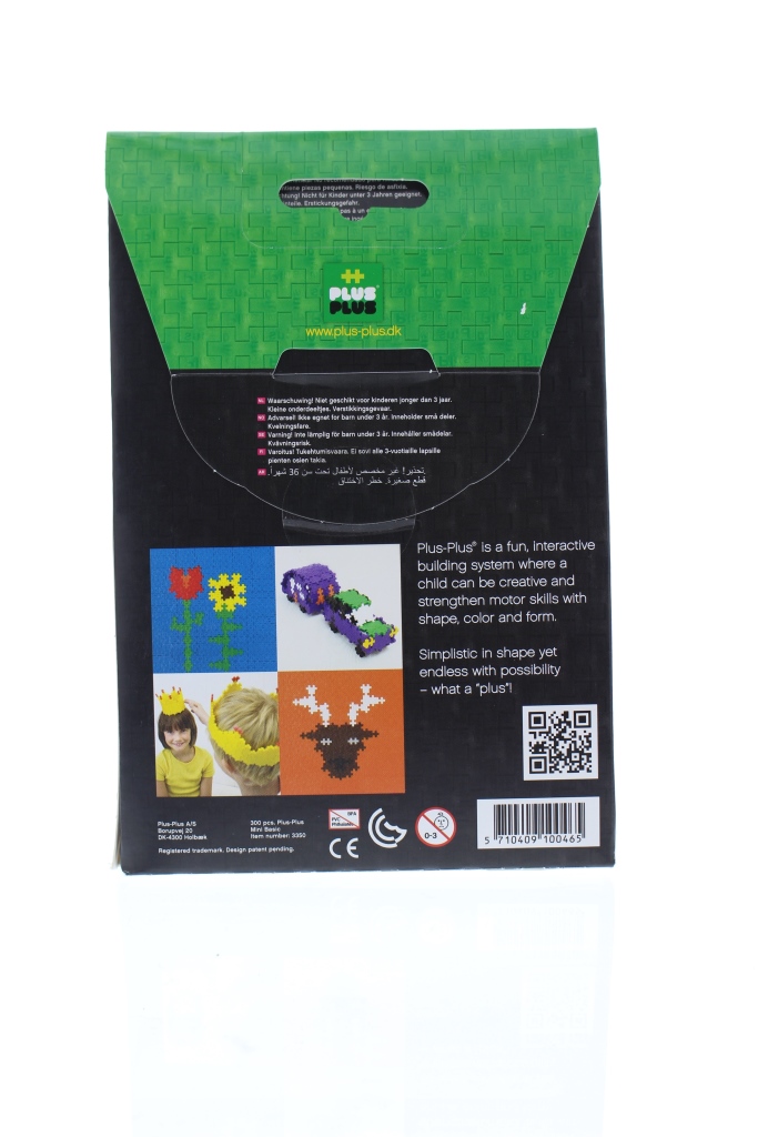 بلاس-بلاس - مكعبات تركيب - صغير - ألوان أساسية - 300 قطعة