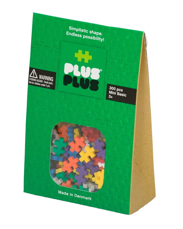 بلاس-بلاس - مكعبات تركيب - صغير - ألوان أساسية - 300 قطعة