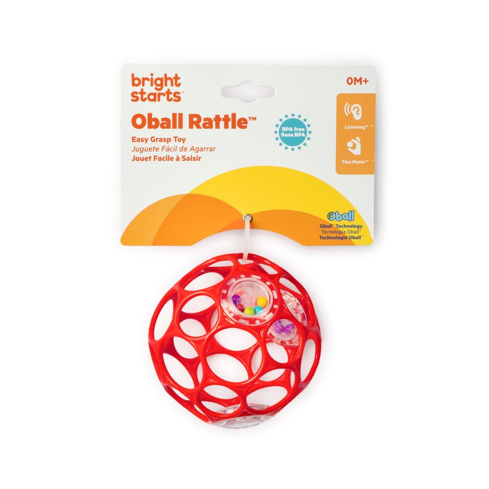 Bright Starts - Rattle Easy-Grasp Toy - Red
