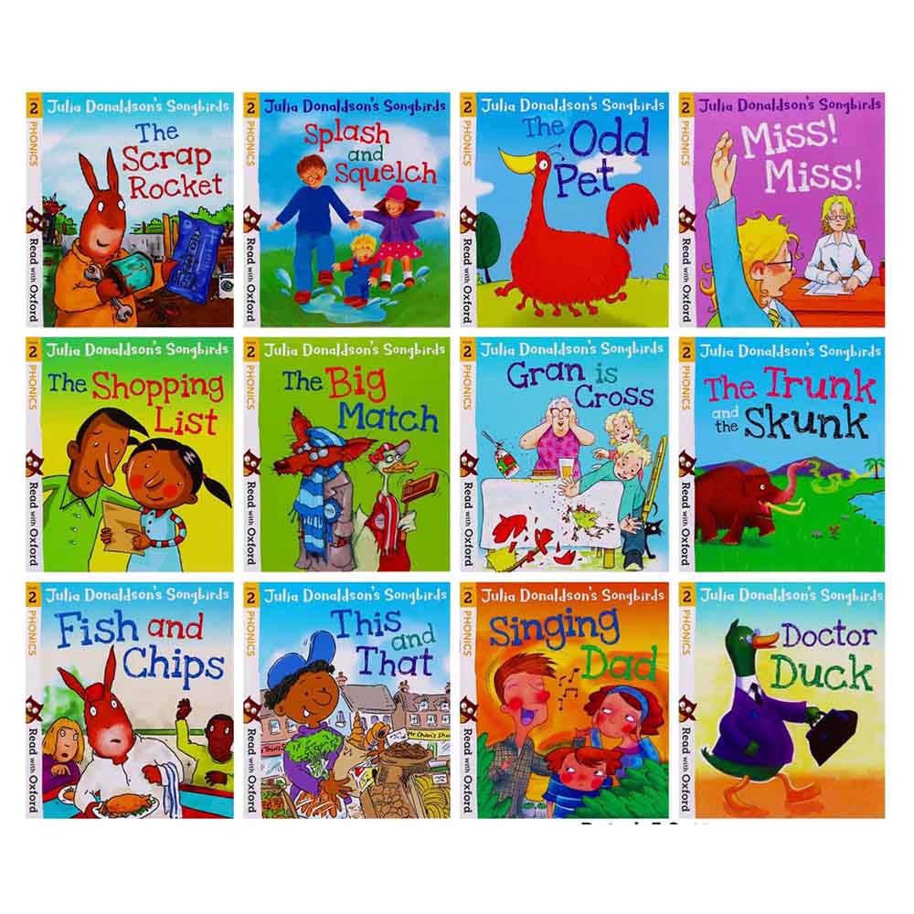 مجموعة كتب Stage 1-4: Julia Donaldson's Songbirds Collection - عدد 36 كتاب