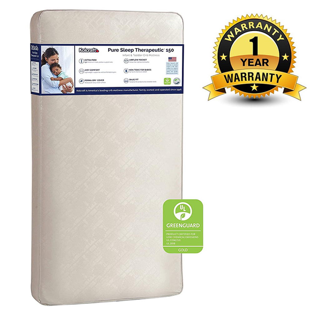 Kolcraft Pure Sleep Therapeutic 150 Crib Mattress - White