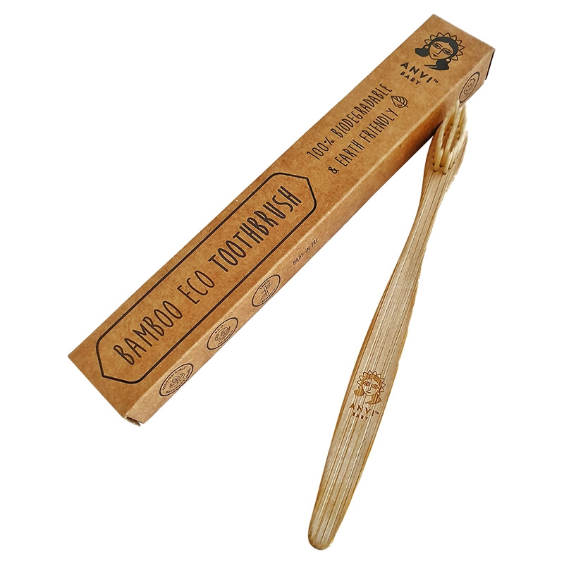 أنفي بيبي - فرشاة أسنان خيزران قابلة للتحلل 100%