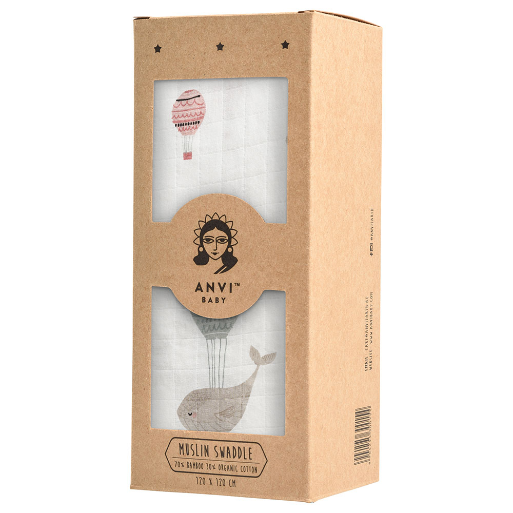 Anvi Baby - Organic Bamboo Swaddle - Wild & Free