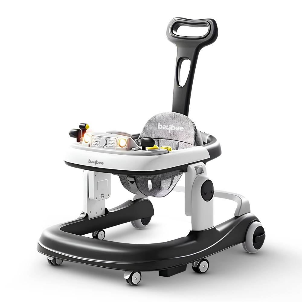 بايبي - مشاية أطفال رولو 2 في 1 بمقبض دفع - متعددة الألوان