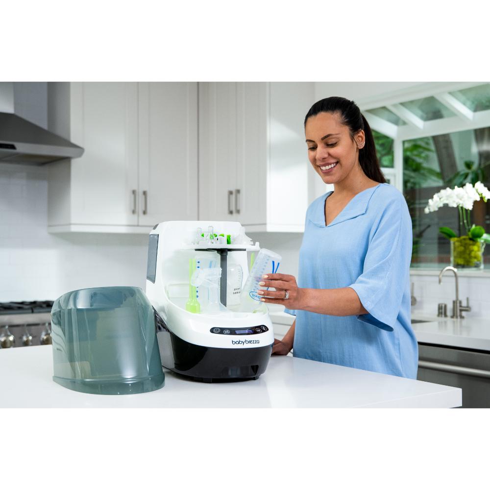 Baby Brezza Black/White Pro Automatic Bottle Washer, Sterilizer