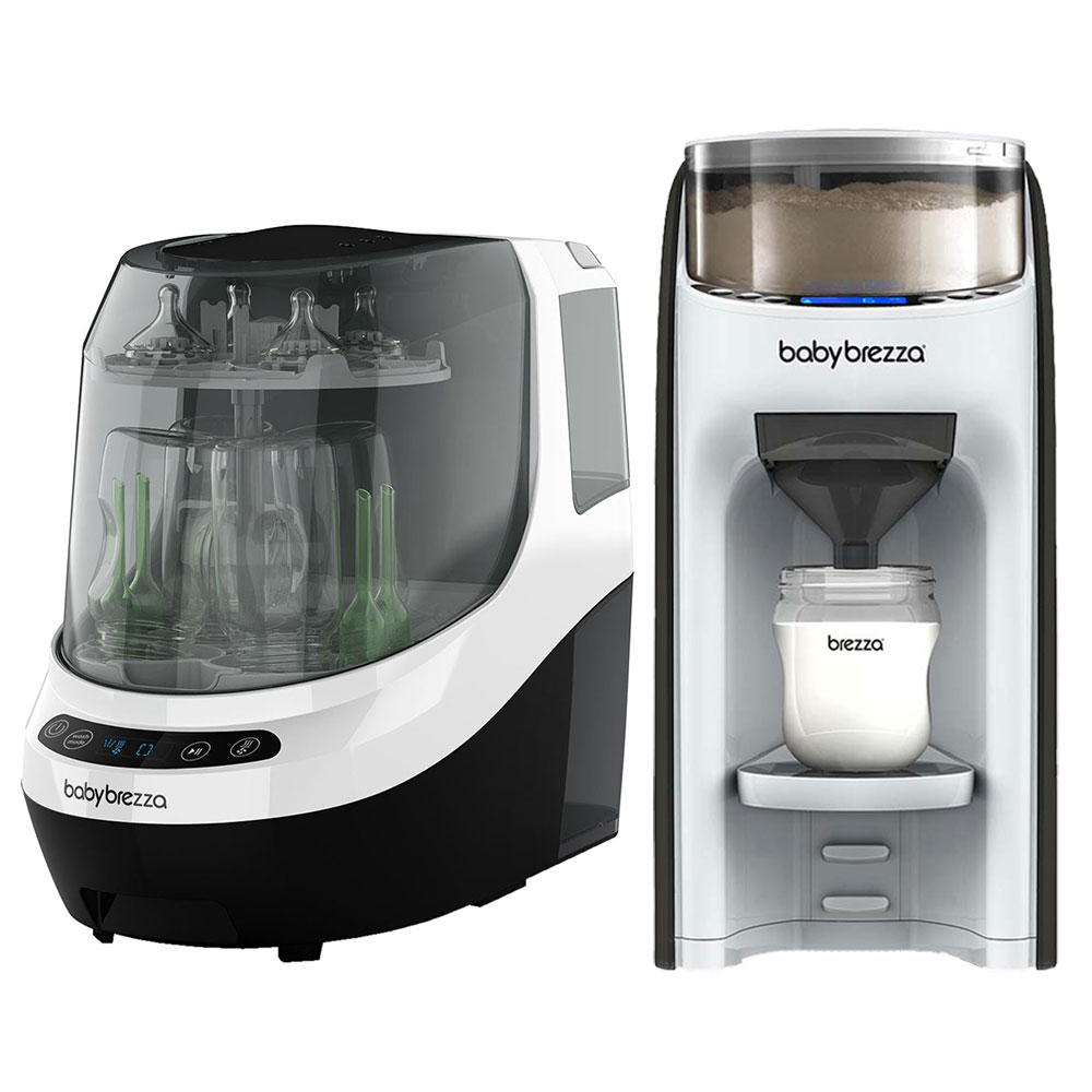 Baby Brezza Black/White Pro Automatic Bottle Washer, Sterilizer