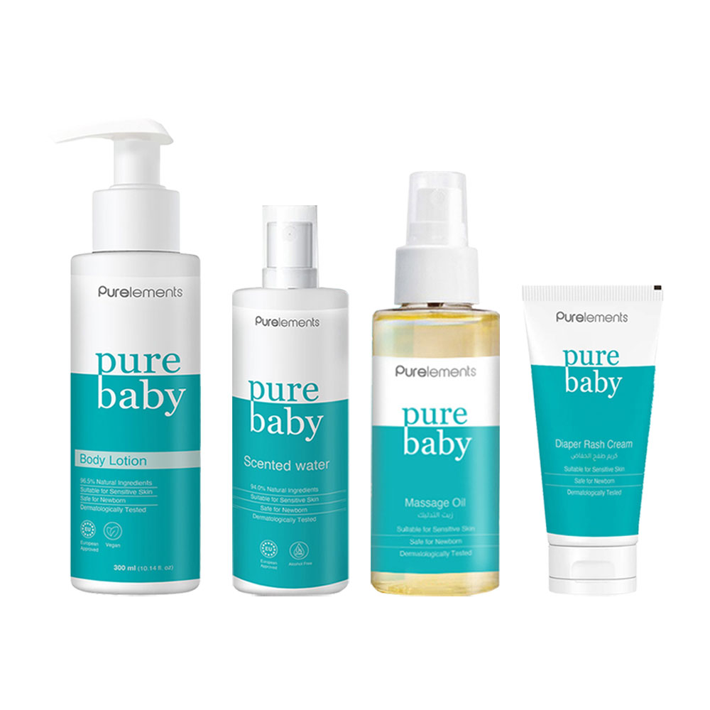 بيور إليمنتس - مجموعة سفر بيور بيبي - 4 قطع