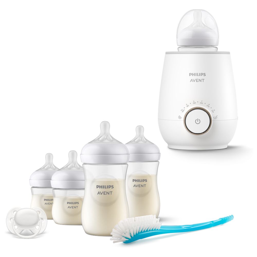 فيليبس أفينت - طقم رضّاعات ناتشورال ريسبونس 6 قطع مع سخان رضاعات