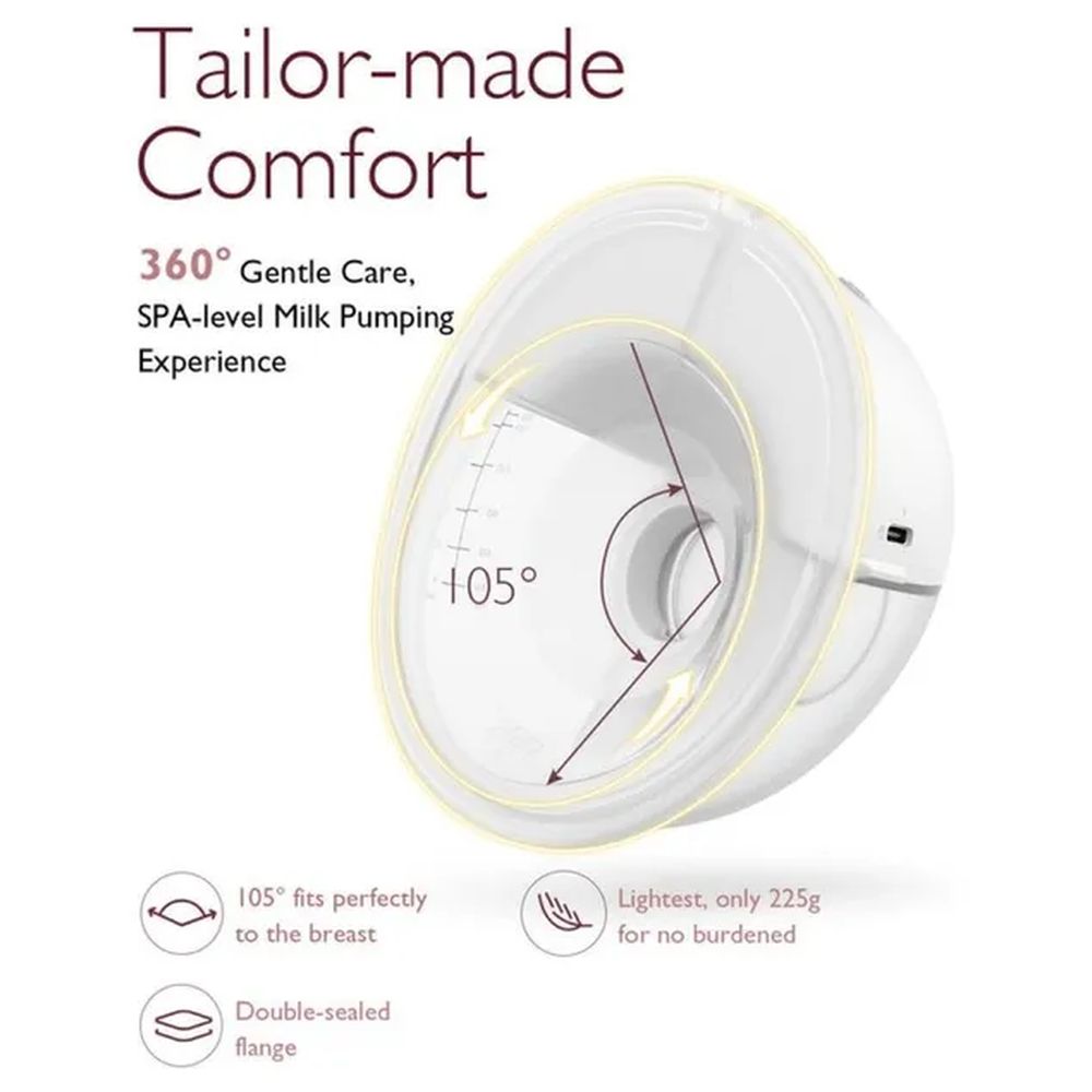 مام كوزي - شفاط حليب مزدوج إم 5 مع حمالة رضاعة مام كوزي مجانية - أخضر