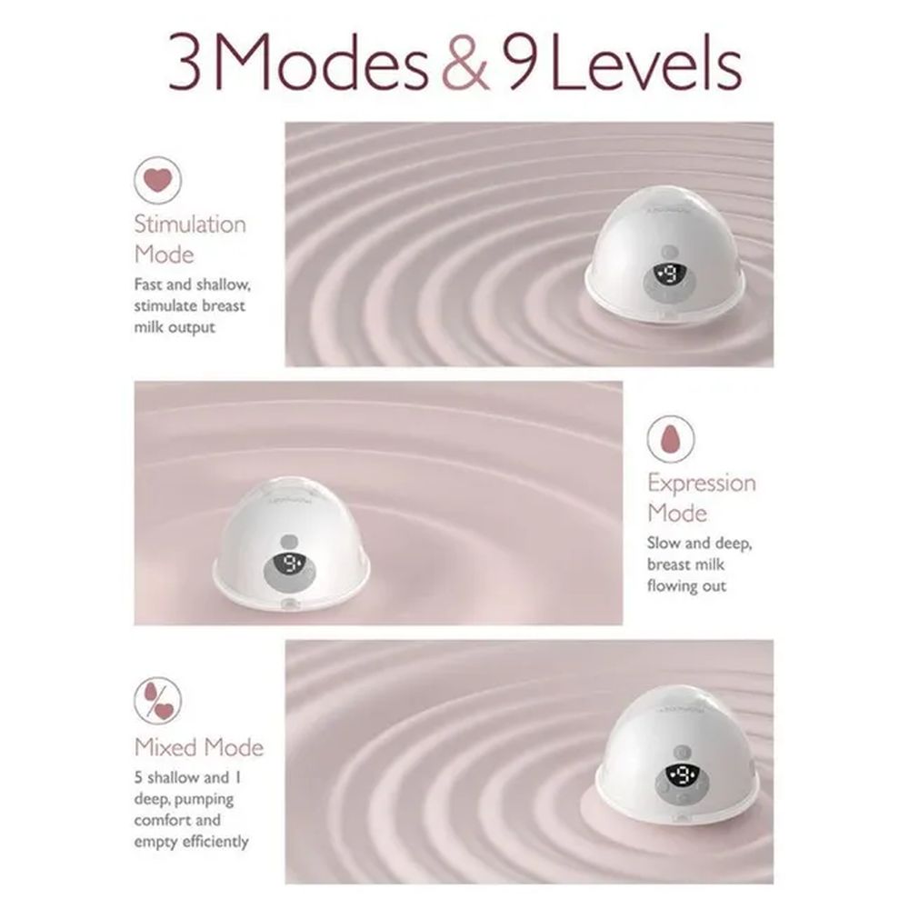 مام كوزي - شفاط حليب مزدوج إم 5 مع حمالة رضاعة مام كوزي مجانية - أخضر