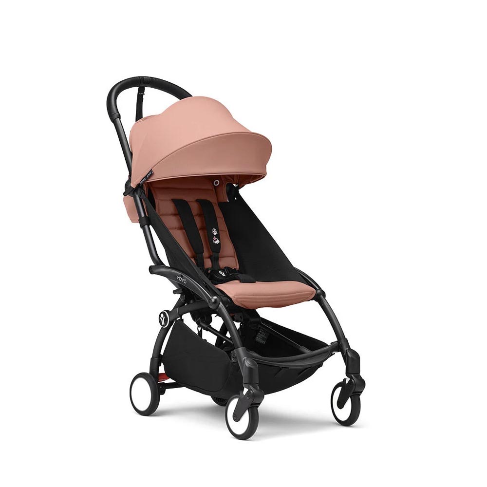 Stokke - YOYO 3 - Black Frame With Free 6+ Color Pack - Ginger