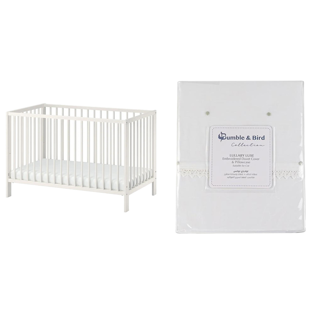 Bumble & Bird - Cozy Crib & Bedding Starter Set