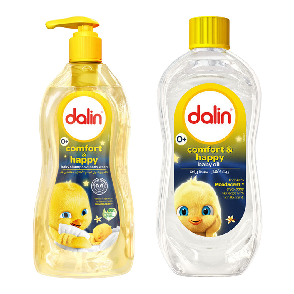دالين - مجموعة الاستحمام المريحة والسعيدة - قطعتان