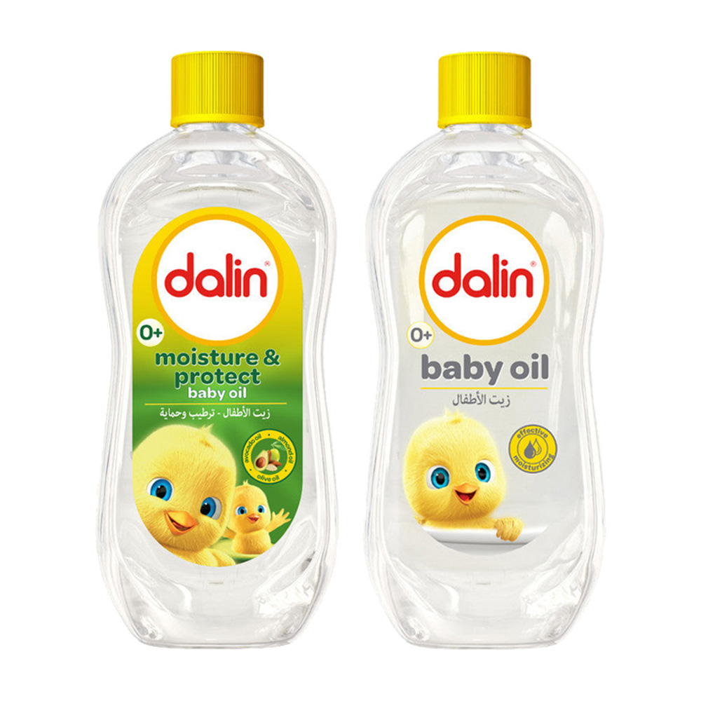 مجموعة دالين للعناية بزيت الأطفال - قطعتان