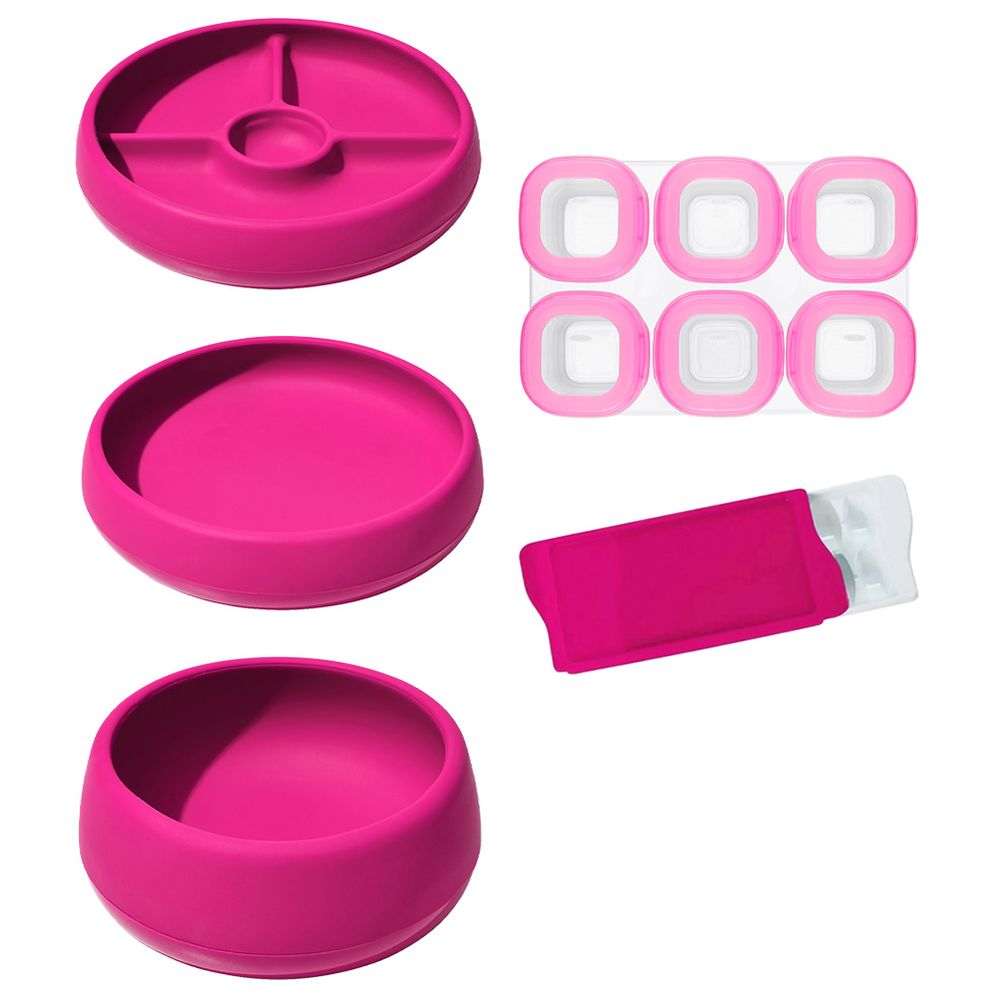 أوكسو توت - مجموعة تحضير الطعام - وردي - 5 قطع